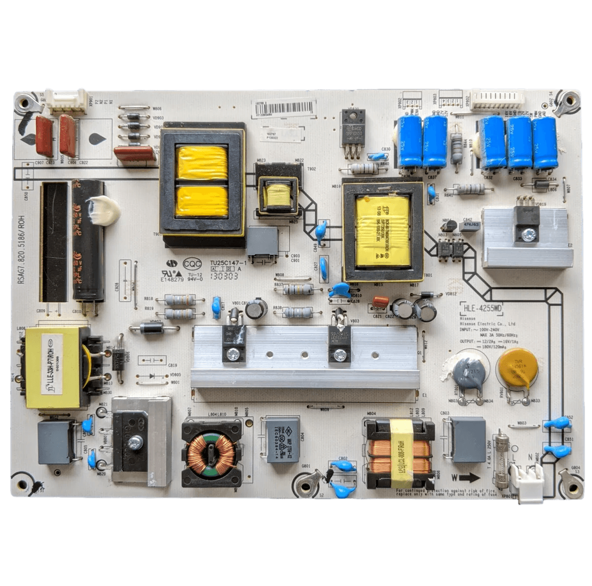 Alimentation universelle pour téléviseur Hisense 162787, RSAG7.820.5186/R0H, 55K610GW