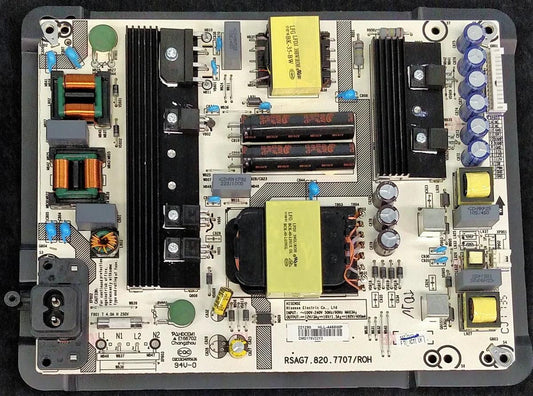 Alimentation universelle pour téléviseur Hisense, RSAG7.820.7707/ROH, HLL-4455WP, 60DU6070, 60H6E