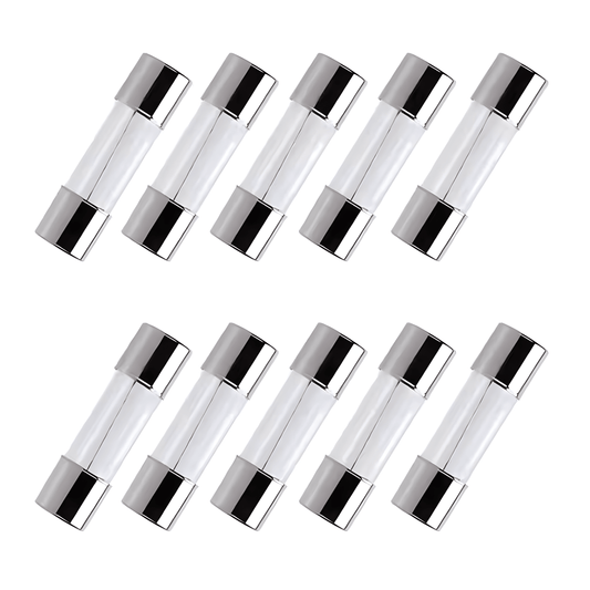 0.5-30A, amp fuse, 0.2x0.78 inch 5x20mm 125V F0.5AL125V Fast-Blow Glass Fuses, (Pack of 12 Pcs)