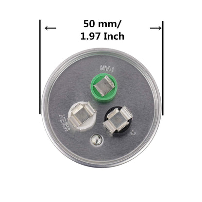 Condensateur de démarrage circulaire à double course 35 + 5uF 35 5 MFD ± 6% 370V/440V CBB65 pour le fonctionnement du moteur à courant alternatif ou le démarrage du ventilateur ou le condensateur droit 