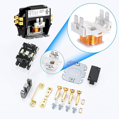 1-poliger FLA 32-Ampere-Spule, 24-VAC-Spule, VAC-Kondensatorkompressor-Schütz für Klimaanlagen, AC-Schütz für bestimmte Zwecke für HLK-Systeme, industrielle Anwendungen 